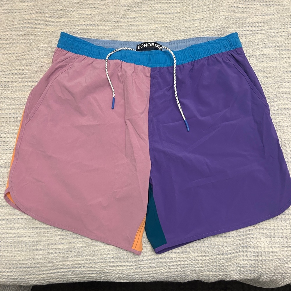 Bonobos Multi colored bathing suit large nwt